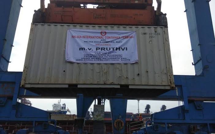 Adani Logistics moves 1st Container vessel from India to Bangladesh through Inland Waterways