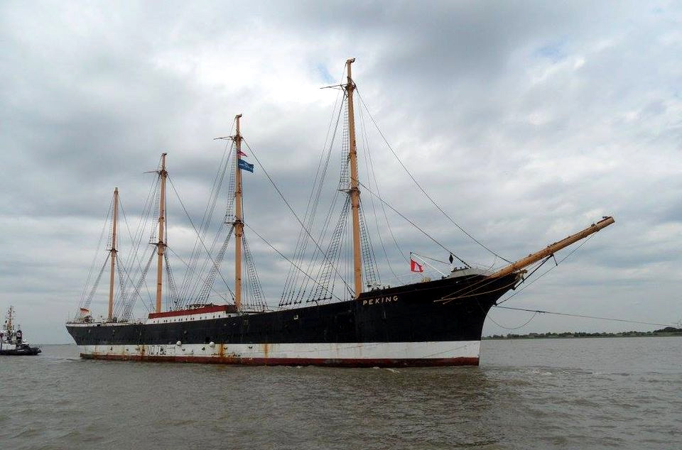 Historic Sailing Ship Arrives In Hamburg, Germany