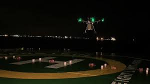 World’s First Nighttime Drone Delivery From Shore to Ship
