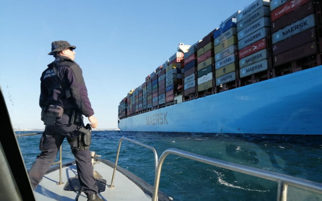 Maersk Elba Loses Power After Fire Off Portugal