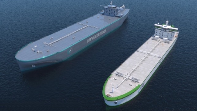 Concept For Hydrogen Shipping Begins AiP Review With ABS