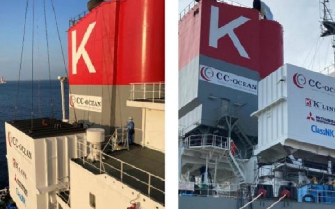 First Marine-Based CO2 Capture Plant Installed On K Line Bulker