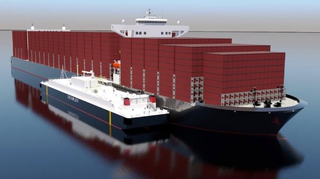 Crowley And Shell Team For Largest U.S. Jones Act LNG Bunker Barge