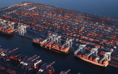 LNG Vessel Refuels Ro-Ro Ship in Long Beach