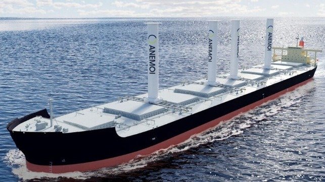 MOL And Vale To Study Rotor Sails For Large Bulkers