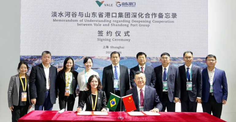 Shandong Ports Deepening Co-Operation With Vale