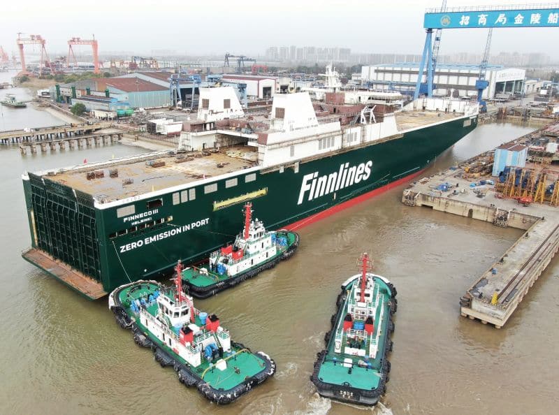 Finnlines’ Third Hybrid Ro-Ro Ship Launched In China
