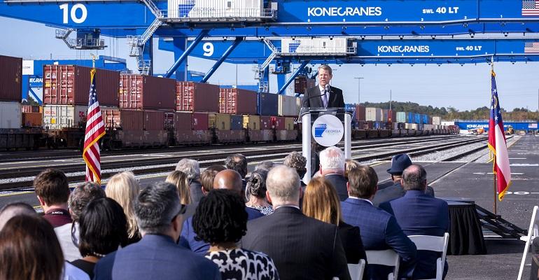 New Rail Terminal As Port Of Savannah Clears Container Backlog