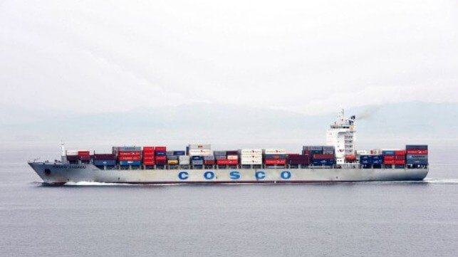 COSCO Containership Seeks Refuge In South Korea After Box Loss