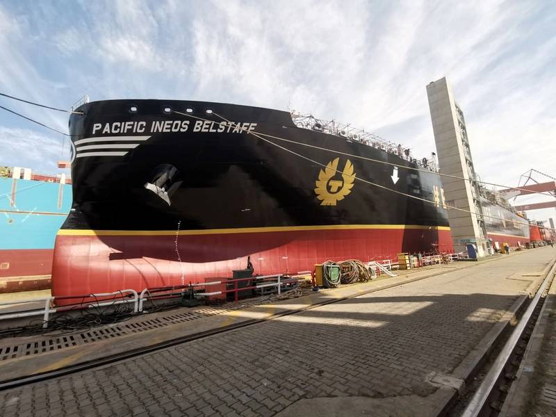 World’s First Super-Large Ethane Carrier Delivered In Shanghai