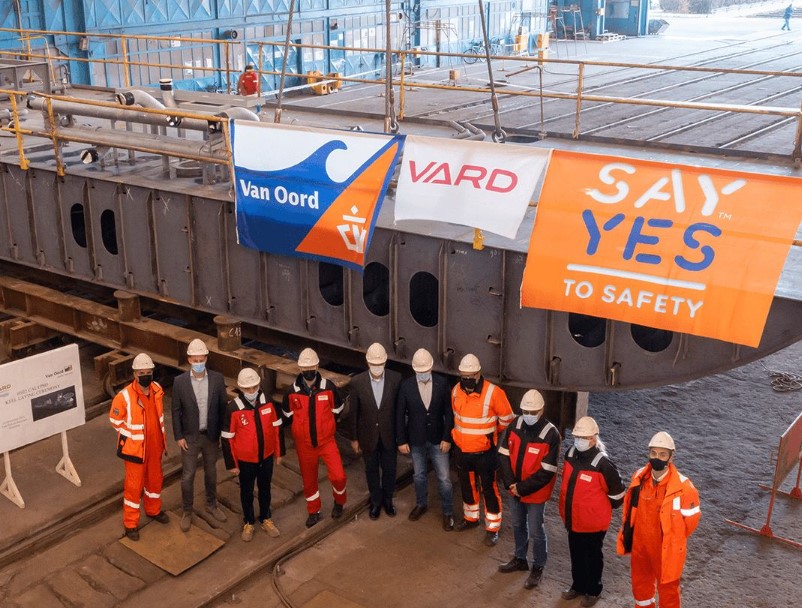 Keel Laid For Van Oord’s New Cable-Layer