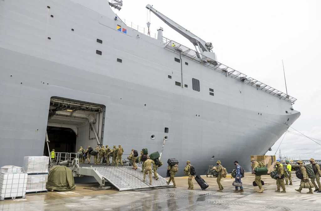 New Zealand Navy Ship Arrives In Tonga Carrying Fresh Water