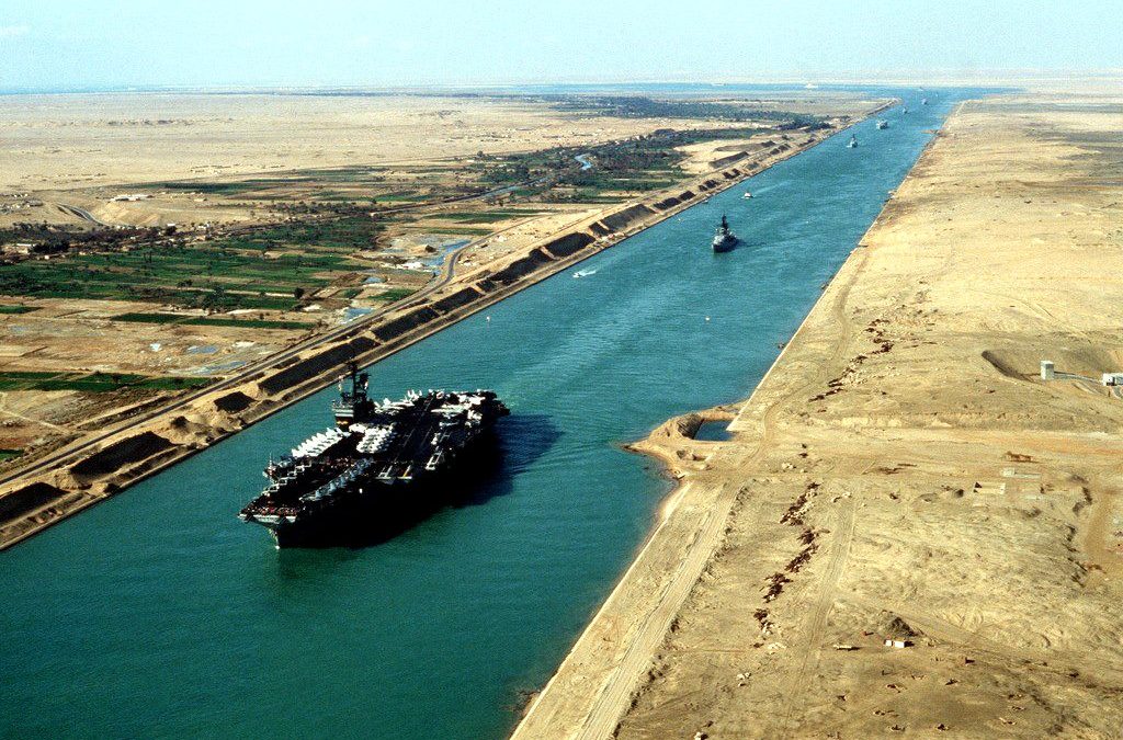 Suez Canal Improving Navigation By Widening And Deepening Sections