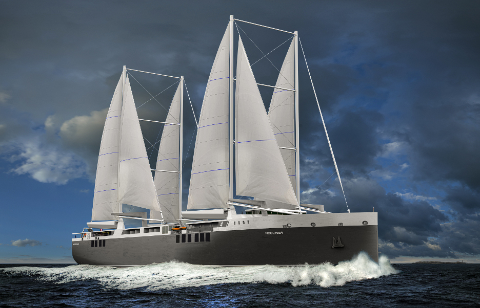 French Wind-Powered Cargo Ship Refines Design With Rigid Sails