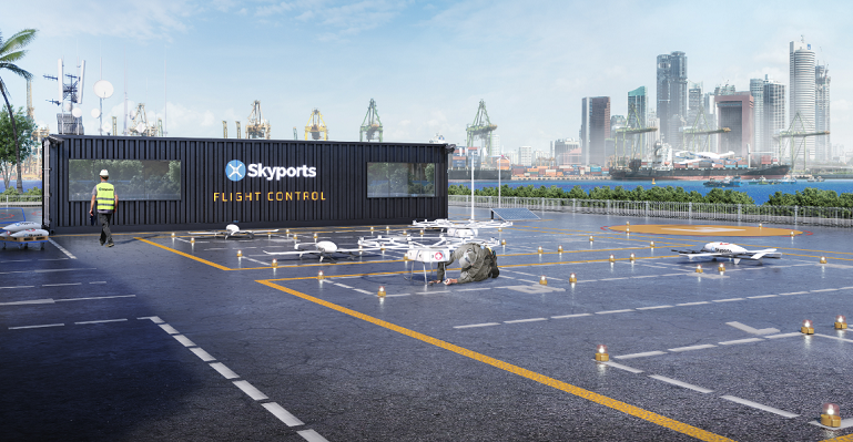 Skyports Aiming To Develop Maritime Drone Services With Jurong Port