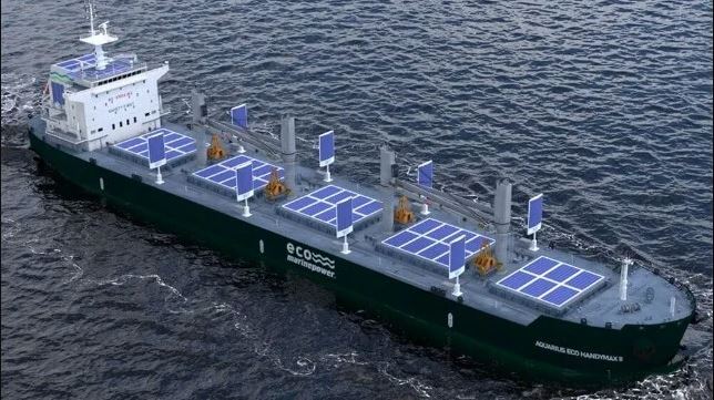 Zero-Emission Bulker Concept Uses Sails, Fuel Cells, Solar Power