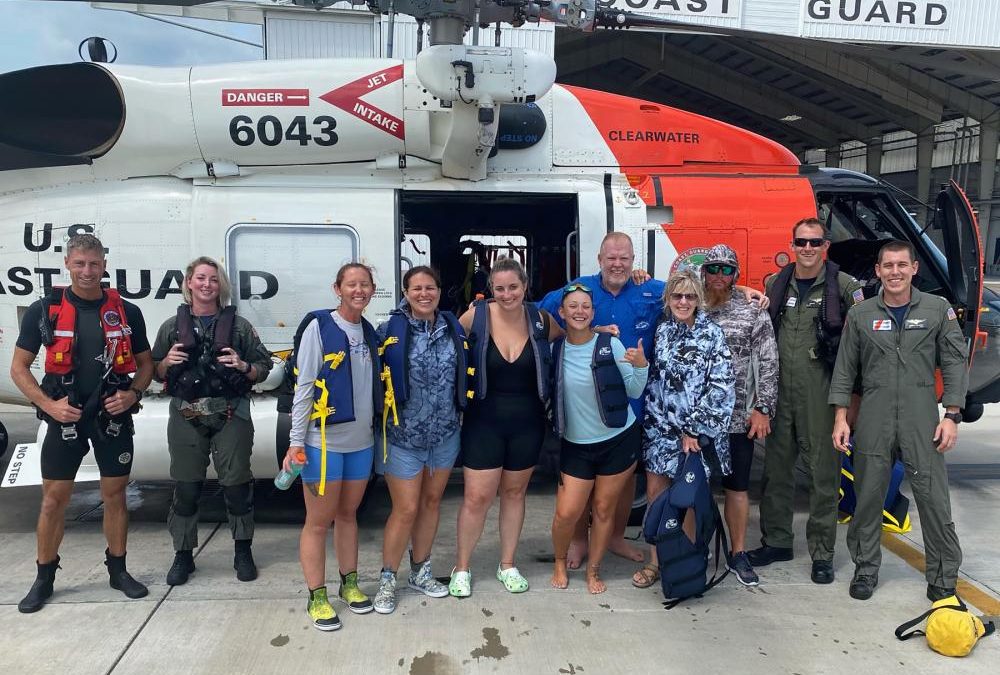 U.S. Coast Guard Rescues Boaters Off Florida After Lightning Strike Caught On Camera