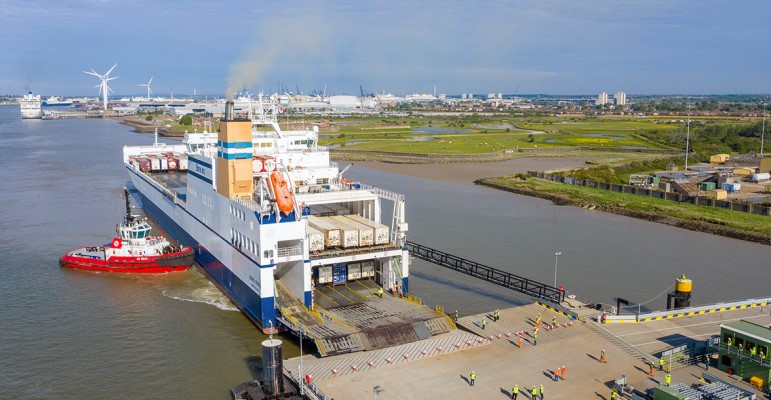 Maritime Transport Intermodal Service Connects London And Manchester