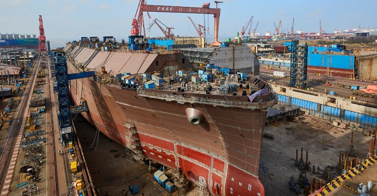 Chinese Shipyard New Building Orders Drop 41% In H1