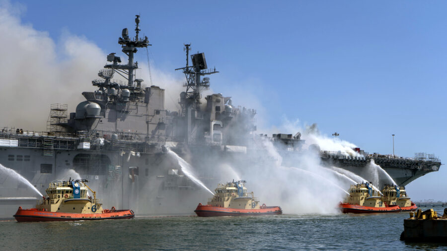 Sailor acquitted of setting fire that destroyed massive ship