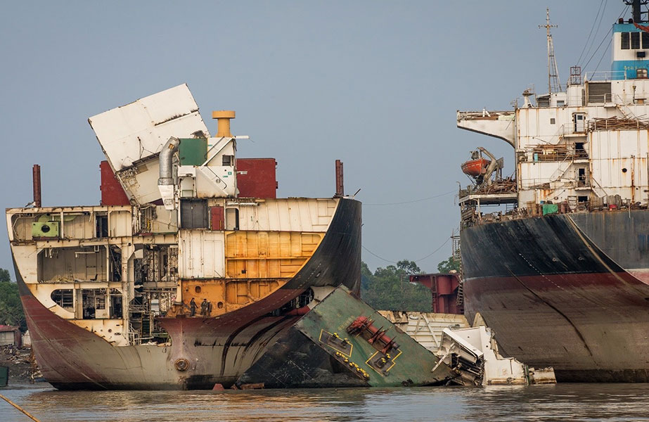 Ship Recycling: Small Container Ships Sold for Scrap