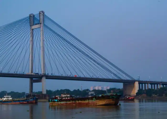 A Bangladeshi Vessel Sinks In The Hooghly River