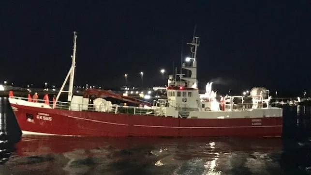 One Dead, Two Injured in Trawler Fire in Iceland