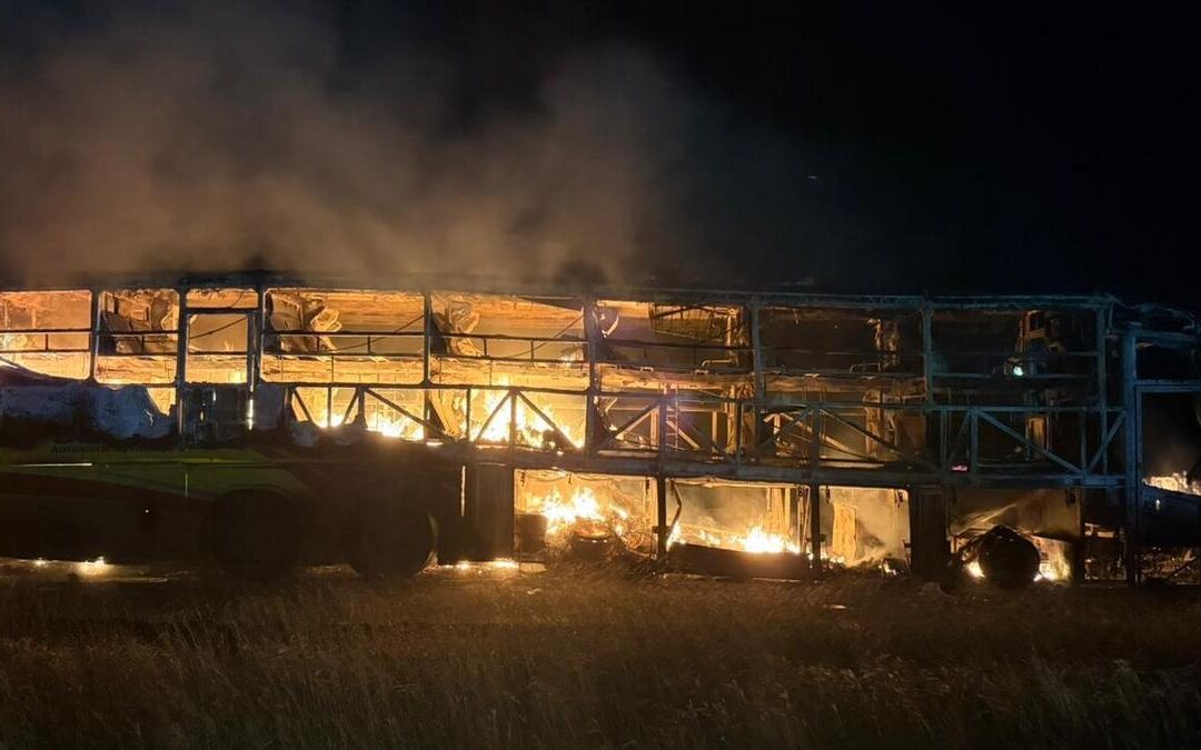 At least 20 killed as bus catches fire on Hyderabad–Bengaluru highway; CM Naidu expresses condolences