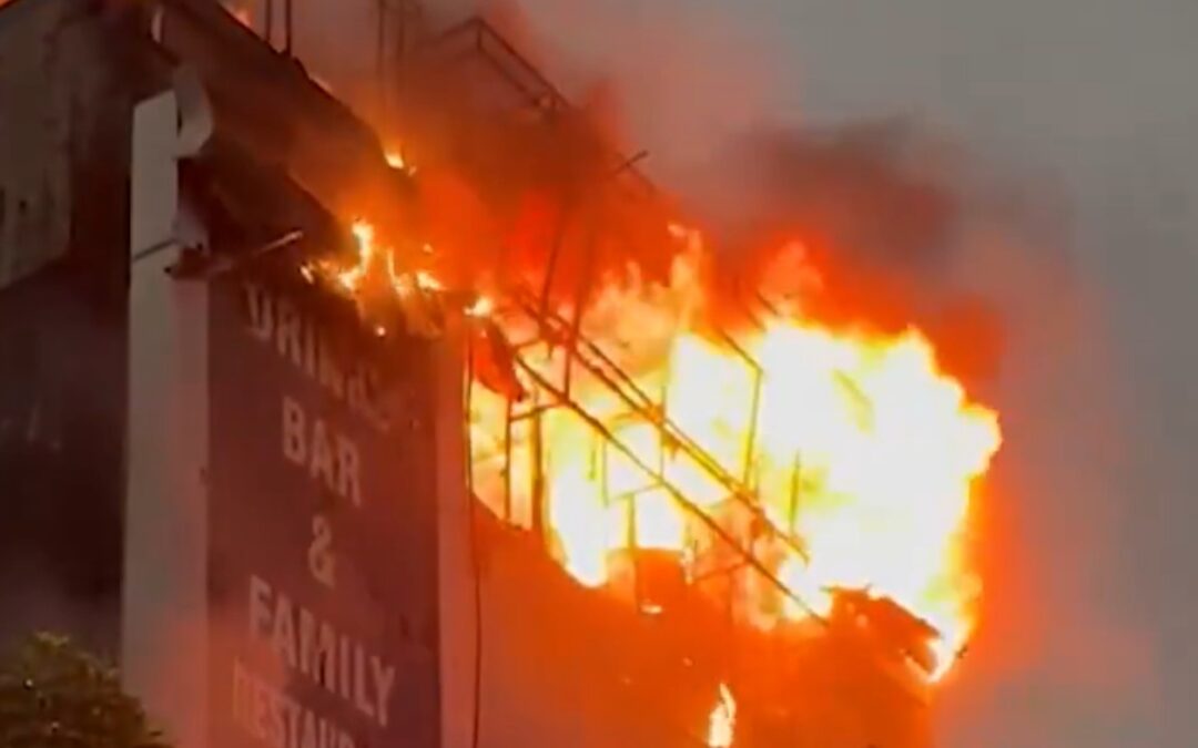 A fire has erupted in a hotel located in Ghaziabad, Uttar Pradesh, with no injuries reported