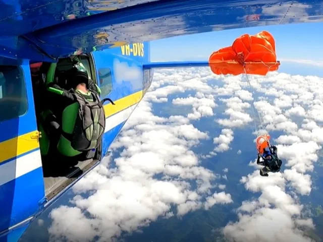 Skydiver Left Hanging from Plane Tail; Video Captures Dramatic Escape