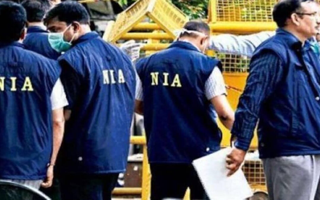 The NIA team conducts a raid on a residence in a village in Bihar as part of the investigation into the Delhi blast.