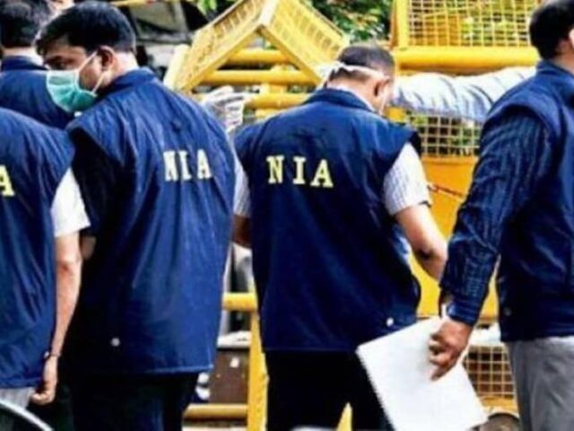 The NIA team conducts a raid on a residence in a village in Bihar as part of the investigation into the Delhi blast.