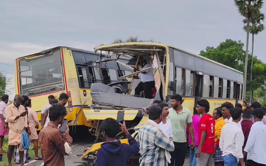 Tamil Nadu bus accident: 9 women are among the 11 fatalities resulting from the collision of two government buses in Sivaganga; Chief Minister Stalin has declared a relief package of Rs 3 lakh