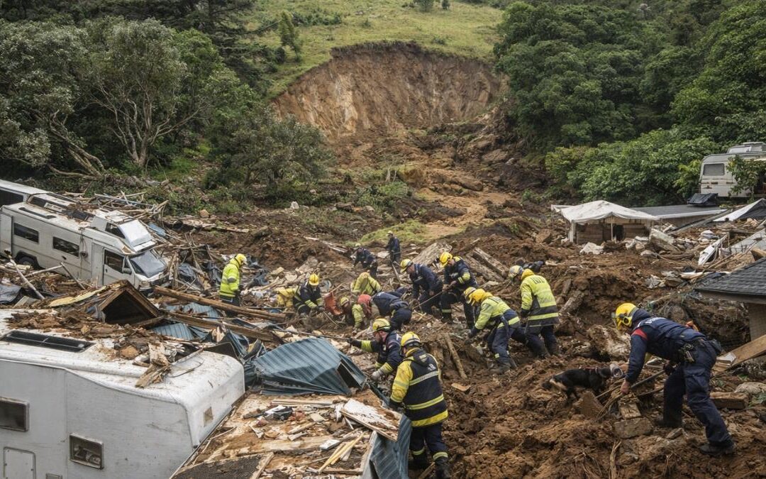 ‘Nobody rescued yet’: Several feared missing after landslide hits New Zealand campsite; minister calls scene ‘like a war zone’
