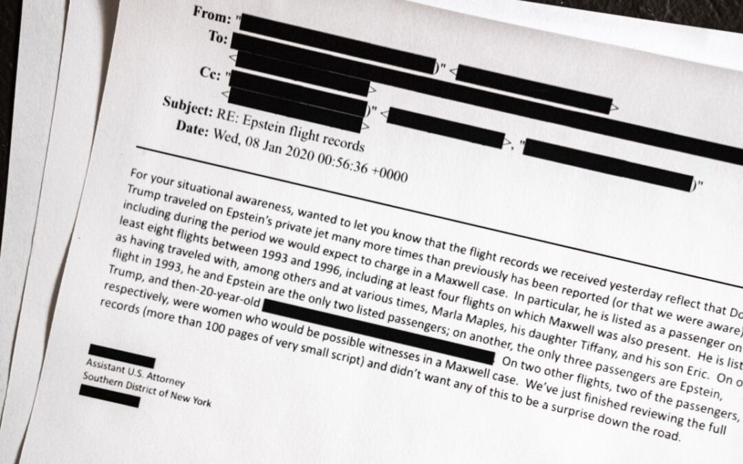 Epstein Files: Justice Department Temporarily Removes Document Referencing Trump and Epstein
