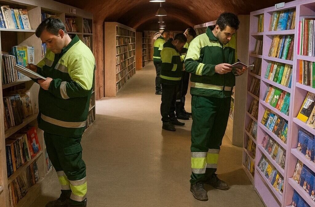 Trash to treasure: Garbage workers built a 40,000-book library from discarded books