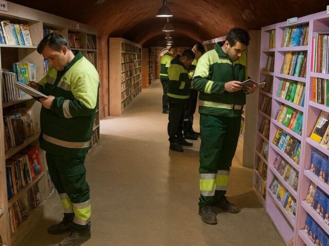 Trash to treasure: Garbage workers built a 40,000-book library from discarded books